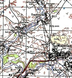 Карта с. Байтичи и его окрестностей